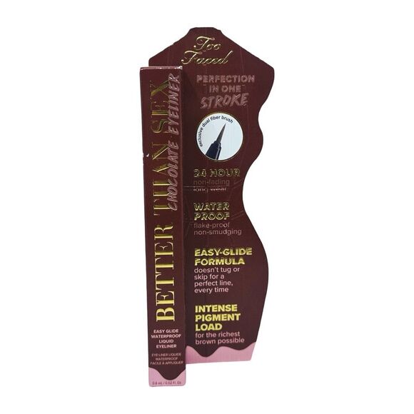 Too Faced Better Than Sex Chocolate Easy Glide Waterproof Liquid Eyeliner - Picture 1 of 3